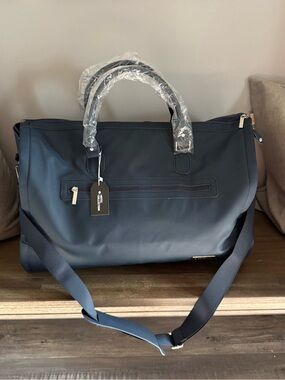 Hotel Collection Navy Duffel Carry On Garment Bag